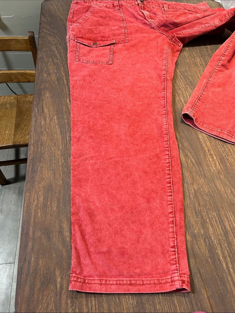 Time And Tru Women's Size 20 Red Corduroy Pants NWT - Picture 11 of 11
